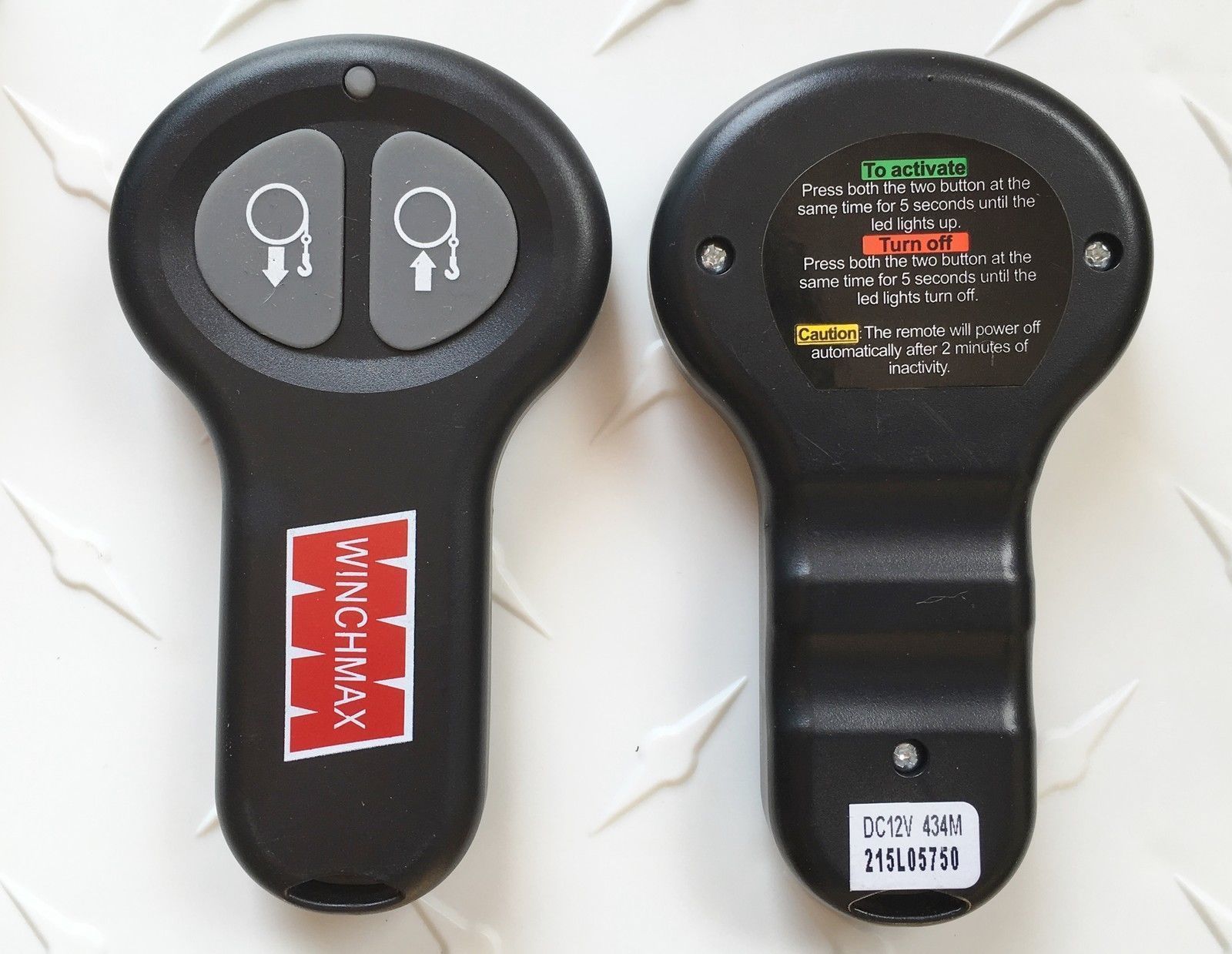 WIRELESS WINCH REMOTE CONTROL TWIN HANDSET WINCHMAX BRAND 12V 12 VOLT