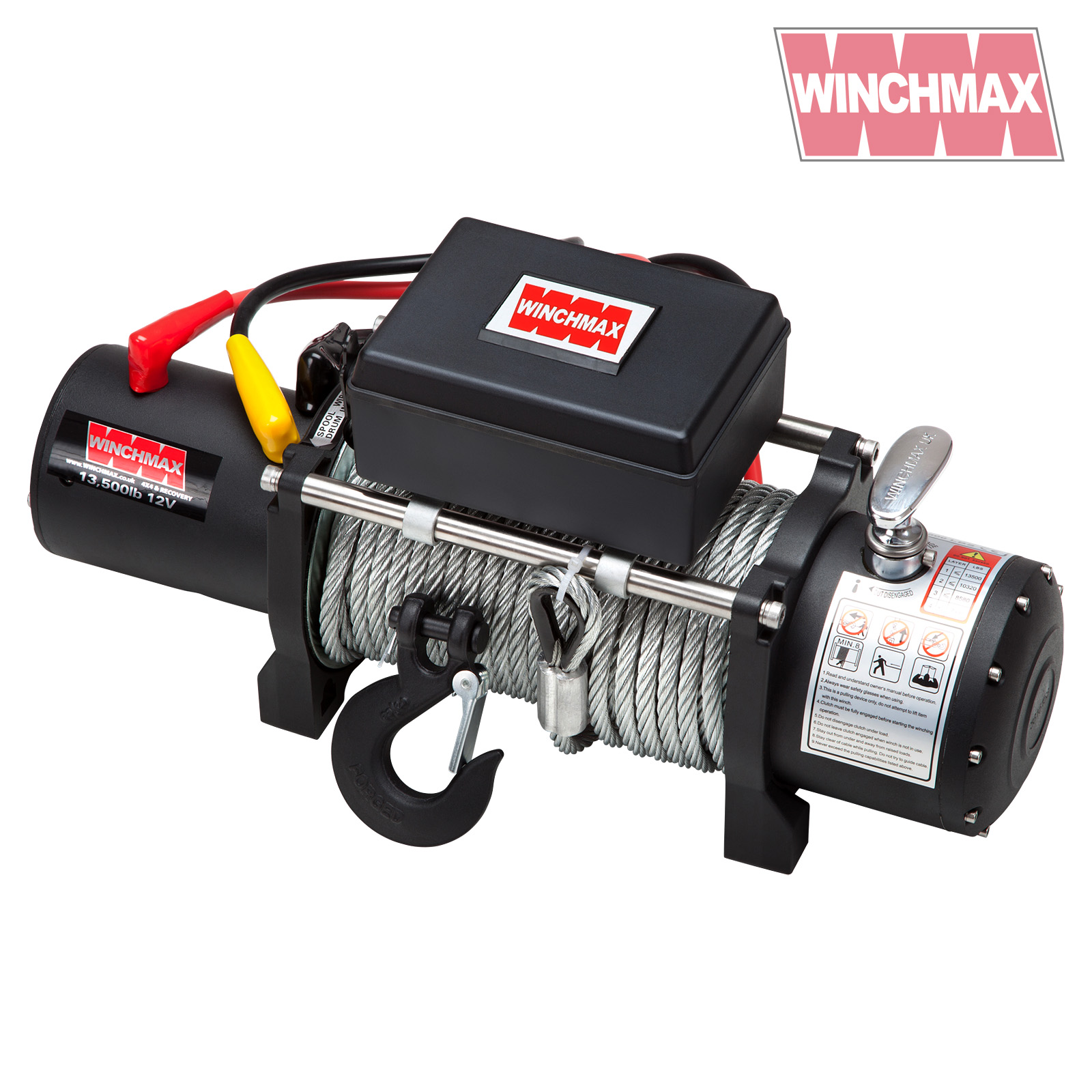 WINCHMAX 12v electric winch 13,000lbs (5,900kg) military spec with