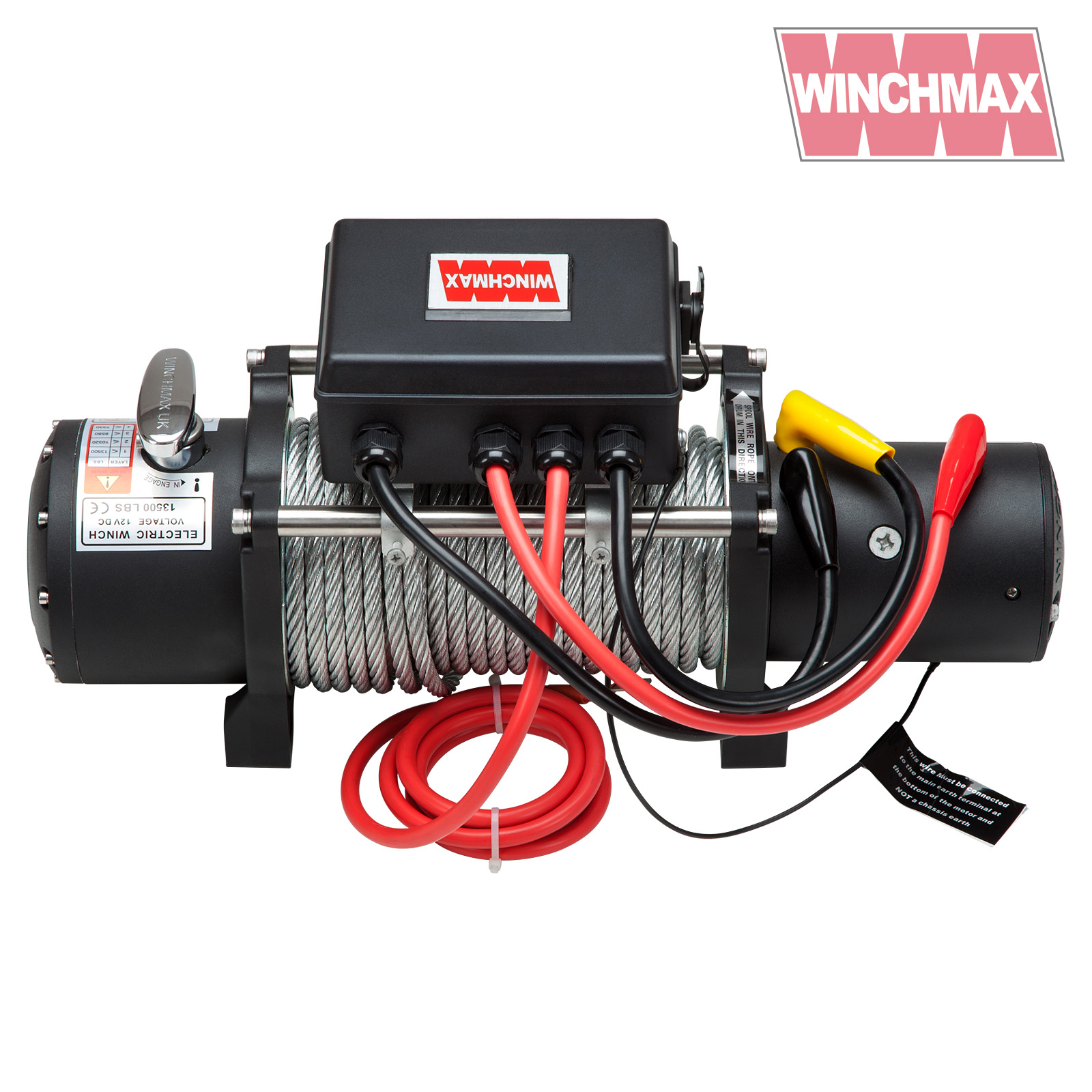 ELECTRIC WINCH 12V 4x4/RECOVERY 13,000lb MILITARY SPEC MADE BY WINCHMAX