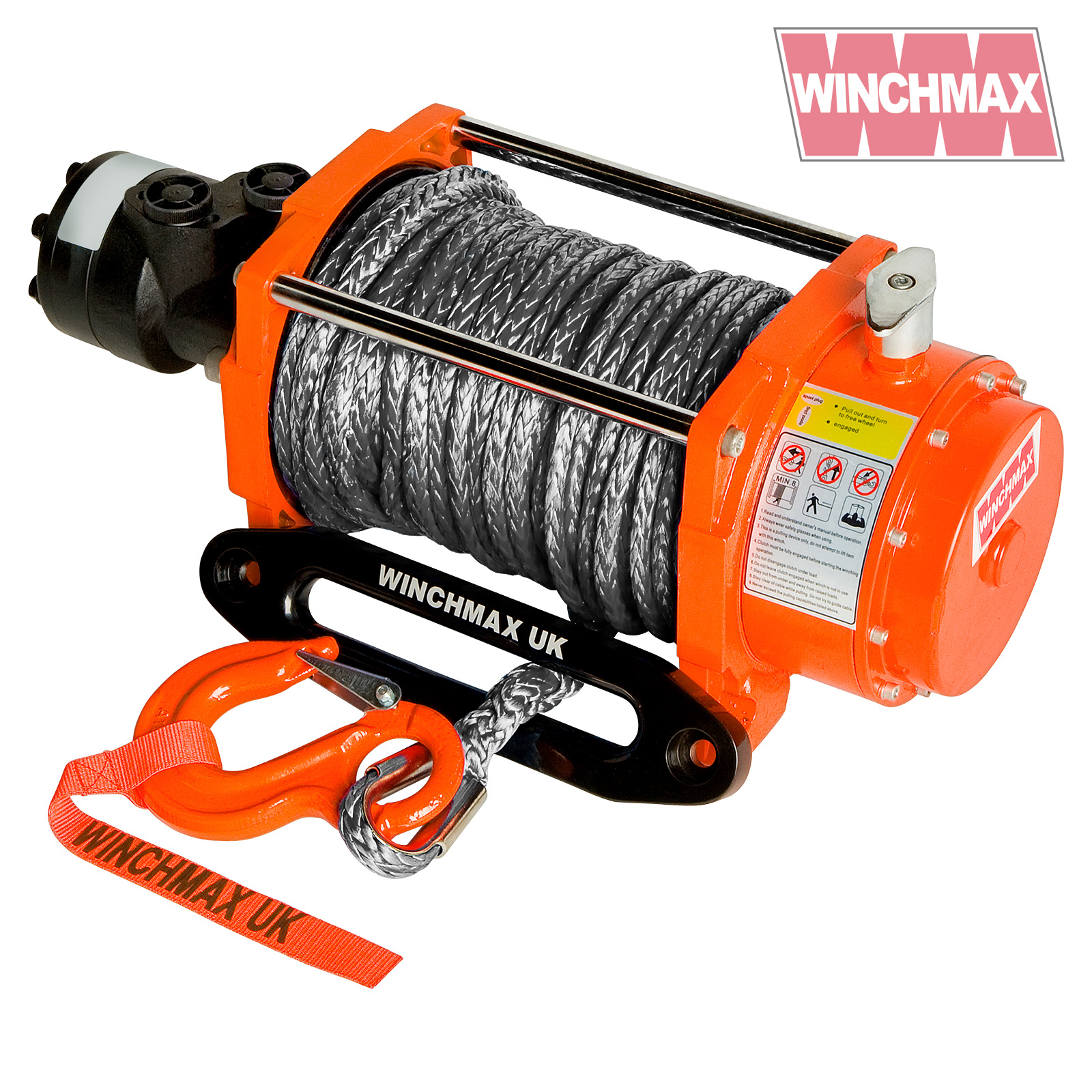 Hydraulik Winde 6804kg WINCHMAX Original Orange Winde + Dyneema ~ Winde