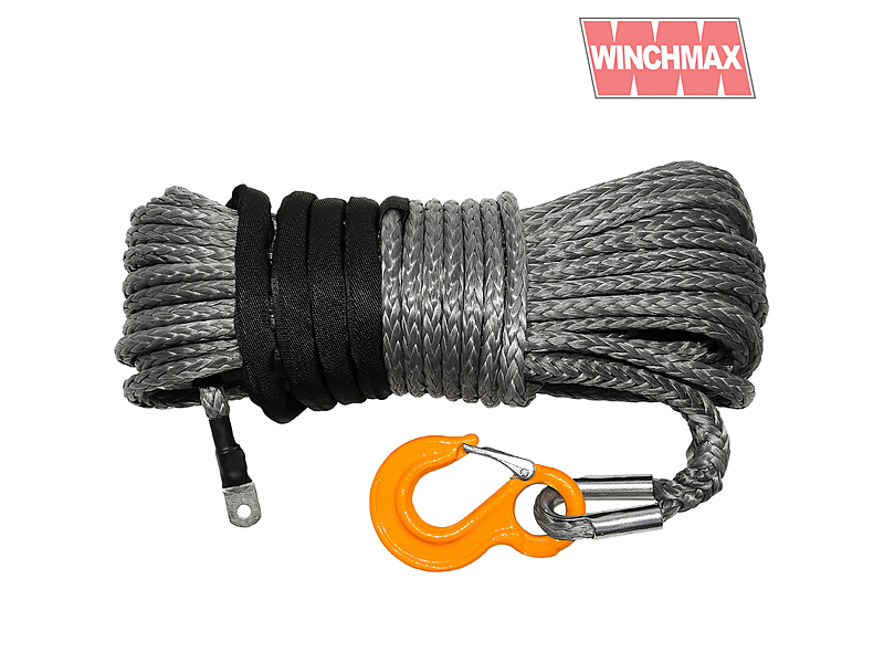 Dyneema Synthetic Winch Rope 30m x 12mm with Competition Hook