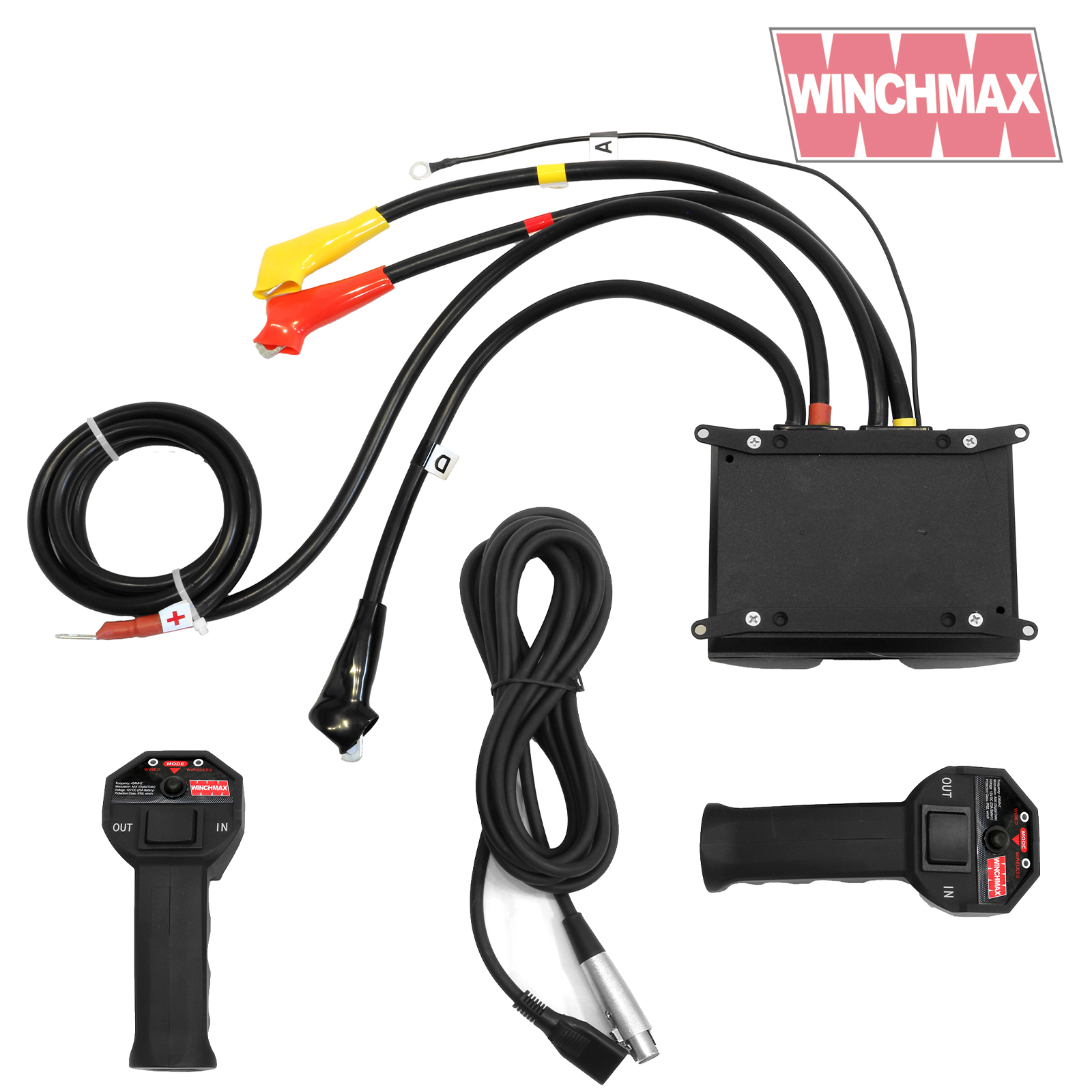 Complete 24v Winch Control System for up to 20,000lb Wireless Remote